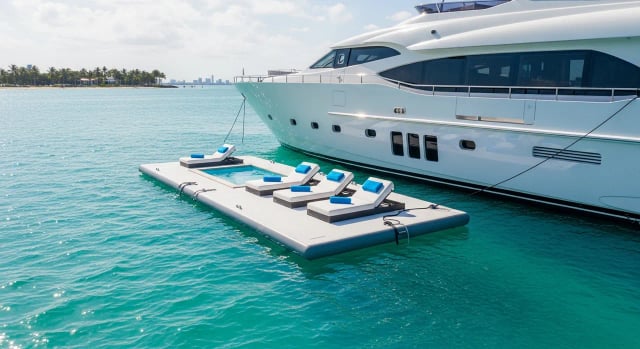 Plataforma muelle de 20ft — Miami yacht charter add-on