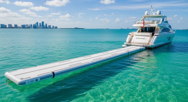 Pasarela flotante de 20ft — Miami yacht charter add-on