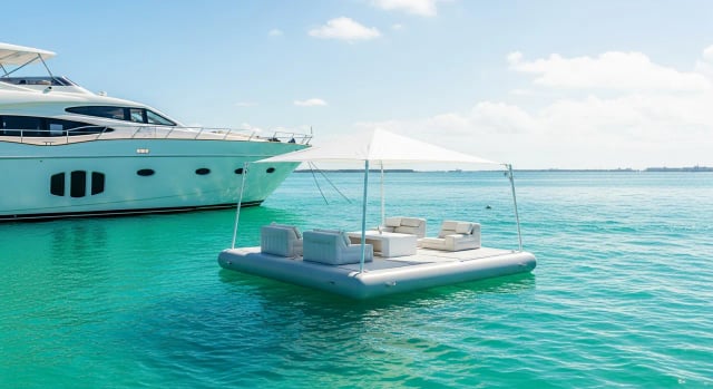 Cabaña flotante — Miami yacht charter add-on