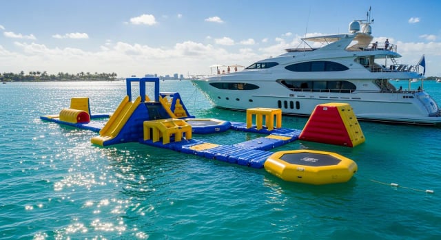 Jungle Jim inflable — Miami yacht charter add-on