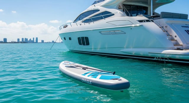 Tabla de paddle inflable — Miami yacht charter add-on