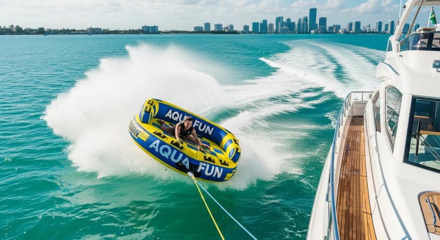 Donut giratorio — Miami yacht charter add-on