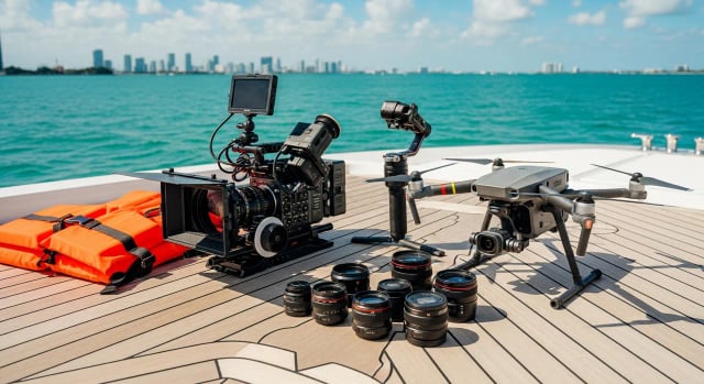 Paquete multimedia premium — Miami yacht charter add-on