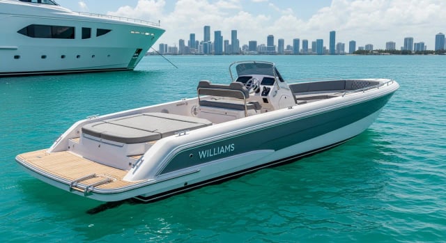 Williams Jet Tender — Miami yacht charter add-on