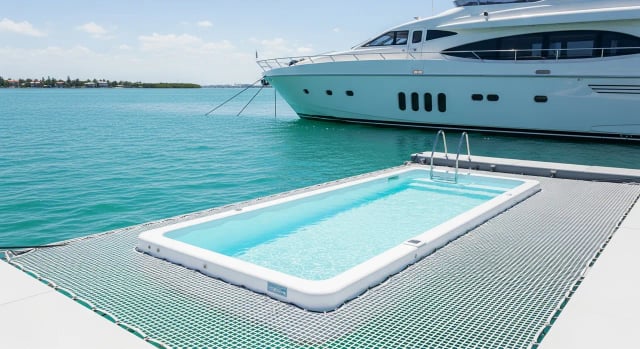 Piscina para yate (14ft) — Miami yacht charter add-on