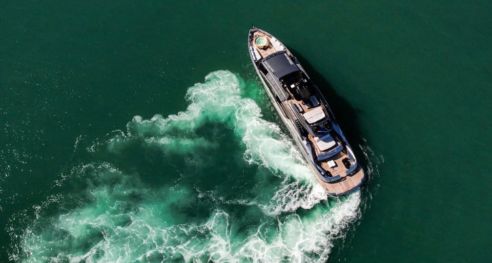CIAO 5 — 116' yacht Pershing for charter in Miami